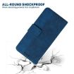 Tecno Spark 30 4G Blue Geometric Embossed Leather Phone Case - 7