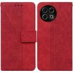 Tecno Spark 30 Pro Red Geometric Embossed Leather Phone Case - 1