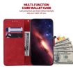 Tecno Spark 30 Pro Red Geometric Embossed Leather Phone Case - 5