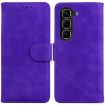 Infinix Hot 50 Pro+ 4G Purple Leather Flip Case - Skin Feel Cover - 1