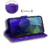 Infinix Hot 50 Pro+ 4G Purple Leather Flip Case - Skin Feel Cover - 5