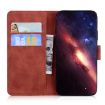 Tecno Camon 40 Brown Leather Flip Case - Skin Feel Pure Color Cover - 4