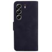 Tecno Camon 40 Pro 4G Black Leather Flip Phone Case - Skin Feel - 3