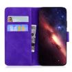 Tecno Spark 30 4G Purple Leather Flip Phone Case - Skin Feel - 4