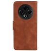 Tecno Spark 30 4G Brown Leather Flip Case - Skin Feel Pure Color - 3