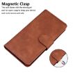 Tecno Spark 30 4G Brown Leather Flip Case - Skin Feel Pure Color - 6