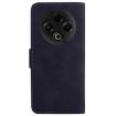 Tecno Spark 30 4G Black Leather Flip Phone Case - Skin Feel Pure Color - 3