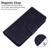 Tecno Spark 30 4G Black Leather Flip Phone Case - Skin Feel Pure Color - 6