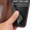 Xiaomi 14 Ultra Brown Magnetic Leather Phone Case - Calf Texture - 7