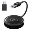 Carbon Fiber USB/USB-C Wired to Wireless Carplay Adapter for iPhone - 1
