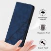 Infinix GT 30 Pro Blue 3D Embossed Flip Leather Crossbody Case - 8