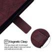 Infinix GT 30 Pro Wine Red 3D Embossed Flip Leather Crossbody Case - 4