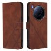 Tecno Camon 40 Premier Brown 3D Embossed Flip Leather Phone Case - 2