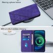 Tecno Camon 40 Premier Purple 3D Embossed Flip Leather Phone Case - 9