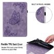 Samsung Galaxy Tab S5e T720/T725 Purple Butterfly Flower Leather Case - 6