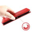 Ulefone Note 17 Pro Red Leather Phone Case with Magnetic Buckle Retro Texture - 6