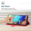 OPPO A5 5G Red Y-Pattern Flip Leather Phone Case - Global Version - 7