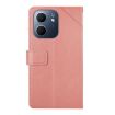 OPPO A5x 4G/5G Global Pink Y-Pattern Flip Leather Phone Case - 3