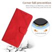 OPPO A5x 4G/5G Global Red Embossed Leather Phone Case - 5