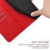 OPPO A5x 4G/5G Global Red Embossed Leather Phone Case - 7