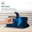 OPPO A5 5G Blue Embossed Leather Phone Case - Global Stitching - 4