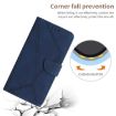 OPPO A5 5G Blue Embossed Leather Phone Case - Global Stitching - 5