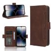 Ulefone Note 16 Pro Leather Phone Case Brown with Card Slots - 1