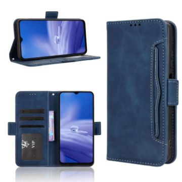 Ulefone Note 19 Blue Leather Phone Case with Card Slots - 1
