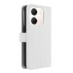 OPPO A5x 4G/5G Global Diamond Texture Leather Case - White - 3