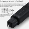 15m EMK OD4.0mm Square to Square Digital Audio Optical Cable (Black) - 6