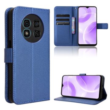 Ulefone Note 15 Blue Leather Phone Case - Diamond Texture Cover - 1
