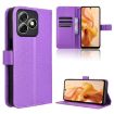 Ulefone Note 18 Ultra Purple Leather Phone Case - Diamond Texture - 1