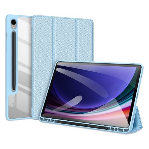 Samsung Galaxy Tab S10 FE/S9 FE/S9 DUX DUCIS Leather Case Blue - 1