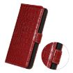 For Honor 400 Pro Red Crocodile Cowhide Leather Phone Case 160.8mm - 5