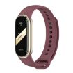 Xiaomi Mi Band 8/9 Mijobs Wine Red Silicone Watch Band - 1