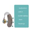 KAIXINWEI F-168 Earhook Hearing Aid Sound Amplifier DC1.5V Khaki - 5