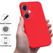 OnePlus Nord CE 3 Red Liquid Silicone Shockproof Phone Case - 2