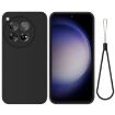OnePlus 12R/Ace 3 5G Black Liquid Silicone Shockproof Phone Case - 1