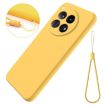 OnePlus 12R/Ace 3 5G Yellow Liquid Silicone Shockproof Phone Case - 2
