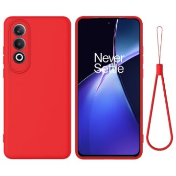 OnePlus Nord CE4 Red Liquid Silicone Shockproof Phone Case - 1