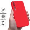 For Honor 90 Pro Red Liquid Silicone Dropproof Full Coverage Phone Case - 2