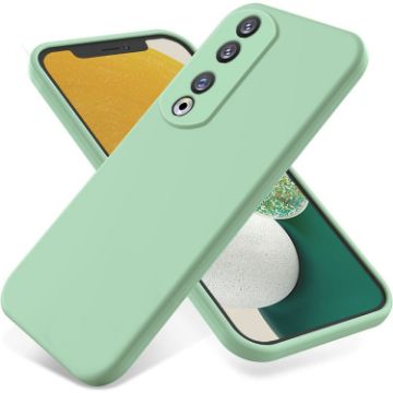 For Honor 90 Pro Green Liquid Silicone Dropproof Full Coverage Case - 1