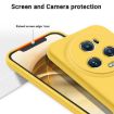 For Honor Magic5 Pro Yellow Liquid Silicone Dropproof Phone Case - 3