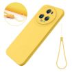 For Honor Magic5 Pro Yellow Liquid Silicone Dropproof Phone Case - 6