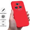 For Honor Magic5 Pro Red Liquid Silicone Dropproof Phone Case - 2