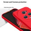 For Honor Magic5 Pro Red Liquid Silicone Dropproof Phone Case - 3