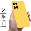 For Honor X6a Yellow Liquid Silicone Dropproof Phone Case Full Coverage - 2