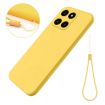 For Honor X6a Yellow Liquid Silicone Dropproof Phone Case Full Coverage - 6