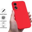 For Honor X5 Plus Red Liquid Silicone Dropproof Full Coverage Case - 2