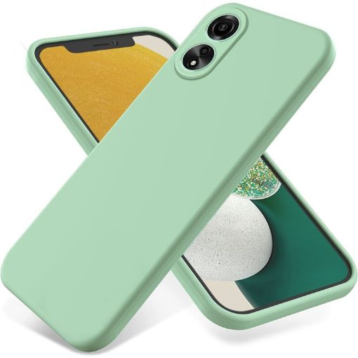 For Honor X5 Plus Green Liquid Silicone Dropproof Phone Case - 1